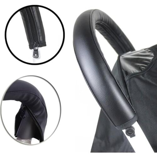 Pram Stroller Accessories Baby Stroller Armrest PU Protective Case Cover For Armrest Covers Handle Wheelchairs