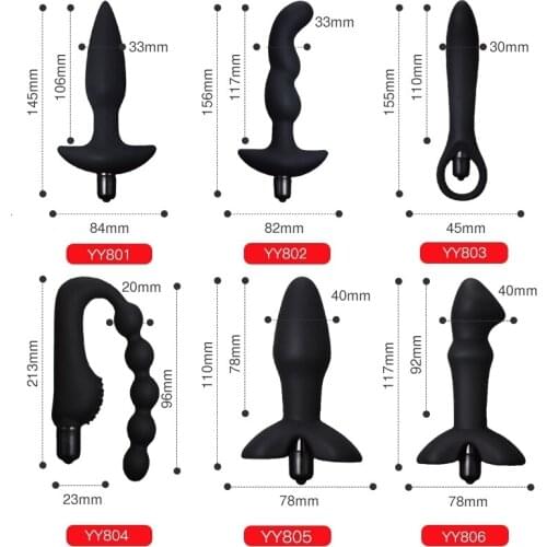 YEAIN 10 Speeds Silicone Anal Vibrator Prostate Massager Big Butt Plug Prostate Vibrator Anal Dilator Anal Sex Toys For Men