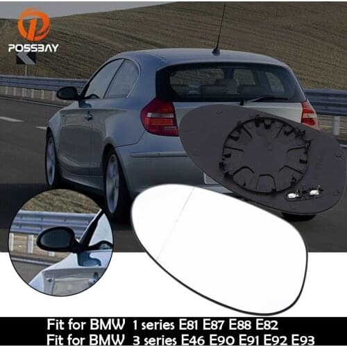 Car Left/Right Rearview Mirror Heated Side Glass Mirrors for BMW E81 E87 E88 E82 E46 E90 E91 E92 E93 51167145268 51167145267