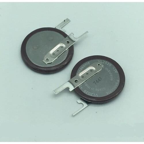 4pcs/lot Panasonic VL2020/VCN 3V Car Key Fobs Rechargeable Lithium Battery Button Coin Batteries Cell with 2 pins for BMW VL2020