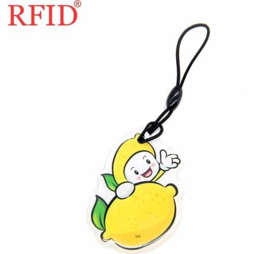 UID S50 1K 13.56Mhz Changeable RFID Tag Rewritable 0 Sector IC Keychain Cartoon Dropping Glue Keychain For Access Control 1pcs