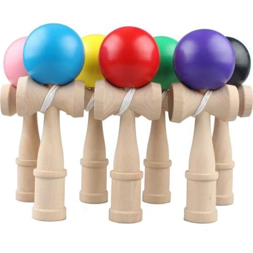 Kendama Wooden Toy Professional Kendama Skillful Juggling Ball Education Traditional Game Toy For Children Parents Interaction