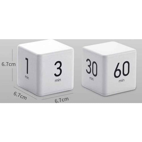 2021 New Mini Miracle Cube Multifunction Timer Kitchen Novice Cooking Essential Auxiliary Timing Tools Time Planning Minutes