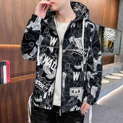 Mens Jackets Spring Autumn Camouflage Hooded Coats Casual Zipper Male Thin Windbreaker New Mens Outerwear Brand Clothing 3XL