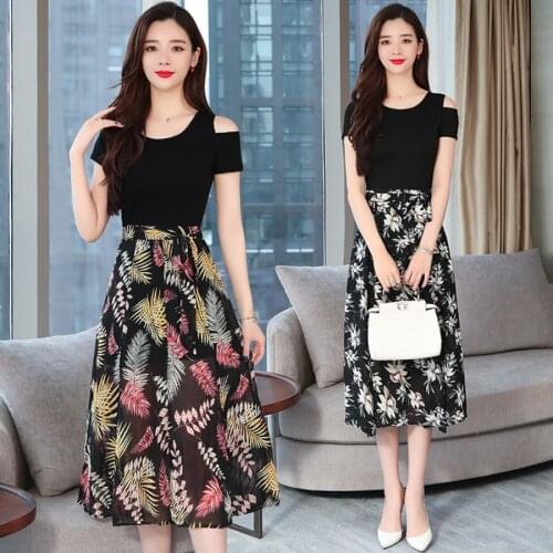 Summer Plus Size Floral Chiffon Boho Dresses 2021 Korean Vintage Sexy Beach Midi Sundress Elegant Women Bodycon Party Vestidos