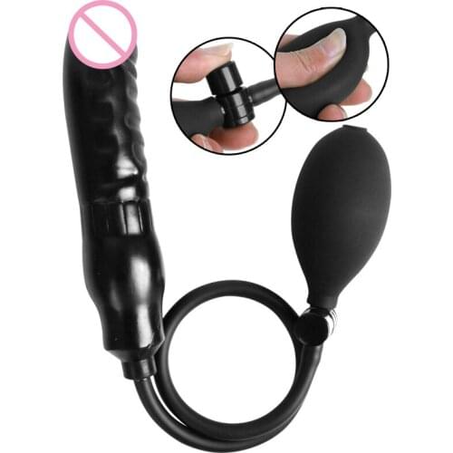 Inflatable Realistic Dildo Penis Anal Plug Sex Toys Anal Expanding Butt Plug Female Male Masturbation Vagina Massage Sex Product