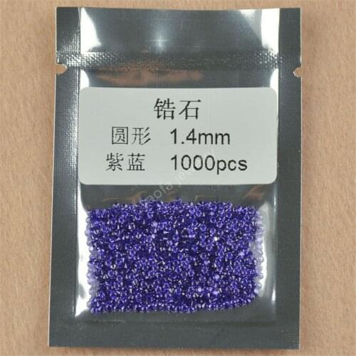 Wholesale 1~4mm 5A Dark Violet Round Brilliant Shape Synthetic Purple Blue Cubic Zirconia Gems Loose CZ Stone For DIY Jewelry