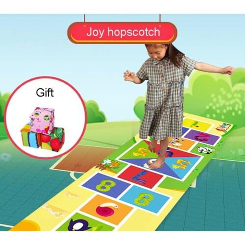 Outdoor indoor sports childrens hopscotch sense integration training equipment toy team building game mat for child