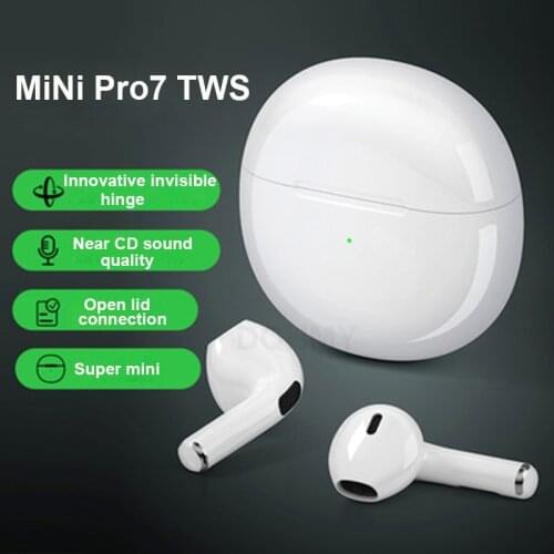 Pro7 TWS True Wireless Earphones Bluetooth Headphones Sport Mini Earbuds Gaming Headset Gamer Microphone For Smartphone Type-C