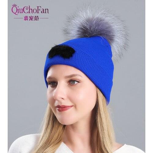 QiuChongFan Women's Hats With Pompoms