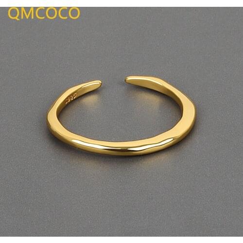 Irregular Concave-Convex Smooth Ring Female INS Minimalist Fashion Simple Personality Female Jewelry Accessories