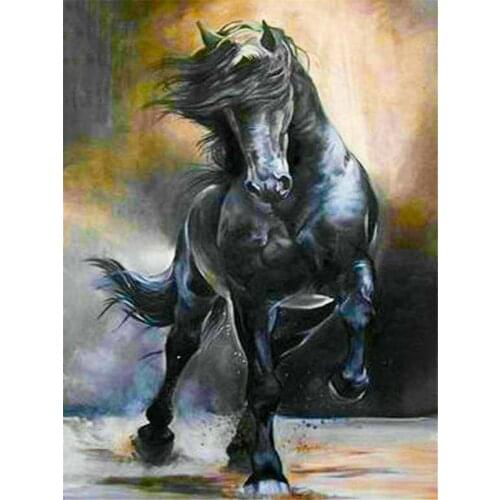 Animal Horse Pre-Printed 11CT Cross-Stitch Full Kit Embroidery DMC Threads Knitting Handiwork Handmade Craft Gift Adults