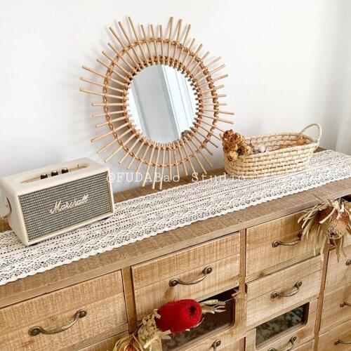 Table runners modern luxury cotton lace fabric tablecloth rectangle for wedding Christmas dining coffee table home kitchen decor