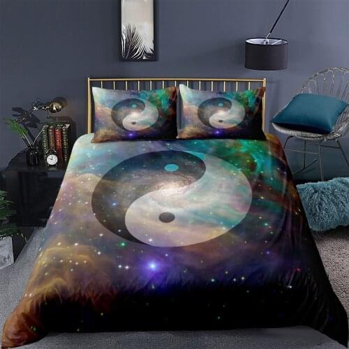 Tai Chi Kung Fu Printed Duvet Cover Pillowcase Colorful Bedding Set Soft Home Textiles Single Twin Double Queen King Size 2/3 Pc
