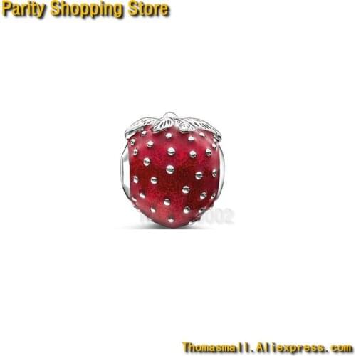 ThomasET1134 - "strawberry"R Bead new Ts Charm Gift Jewelry 925 Sterling silver fashion accessories