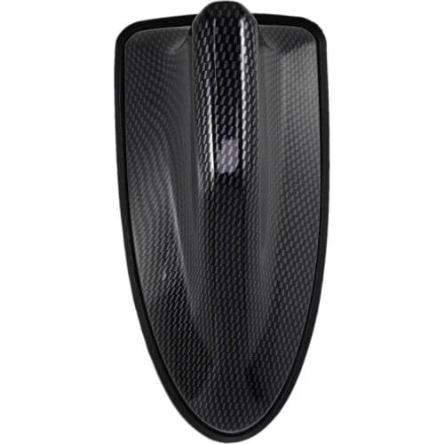 Carbon Fiber Bottom Waterproof Car SUV Shark Fin Roof Antenna Radio AM/FM Signal Aerial