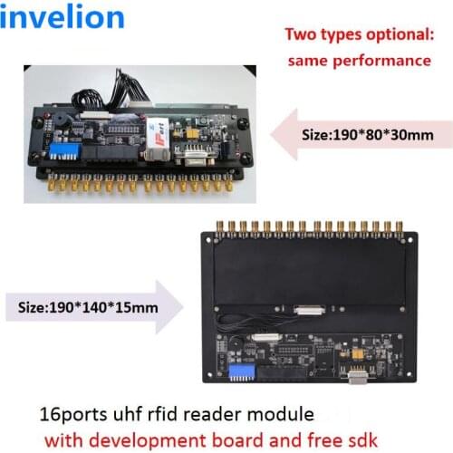 Asset/inventory management long range rfid uhf reader module Impinj R2000 chip with 16ports SMA for goods tracking