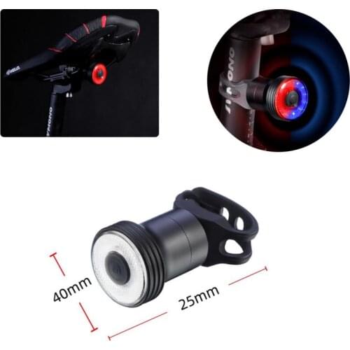 Bicycle Taillight USB Charging Bike Lights Brake Sensing Waterproof COB Lamp Bead Cycling Safety Warning Light Bike Accessories