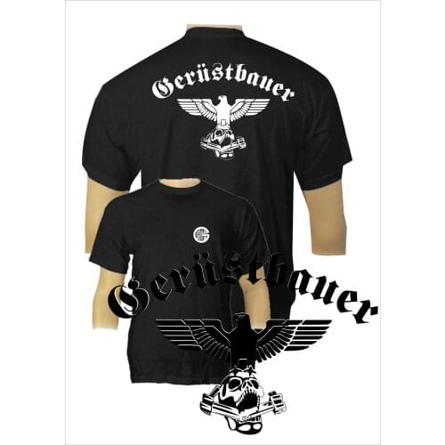 2019 Summer Fashion Men T-shirt Scaffold Builders Scaffolding T-Shirt Craft Guild Skull Ruester Work Clothing