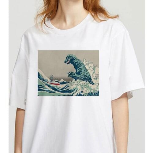 2020 Summer Great Wave Harajuku Ullzang T Shirts Women 90s Gay Pride Graphic T-shirt Print Tshirt Fashion Top Tees Female