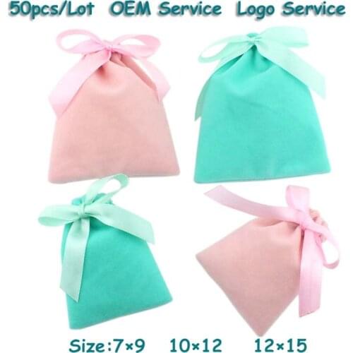 2020 Gift Bag 50Pcs/Lot Use for Wedding Sugar Candy Brush Lip Stick Lip Gloss Packing and Chocolate Jewelry Gift Packing