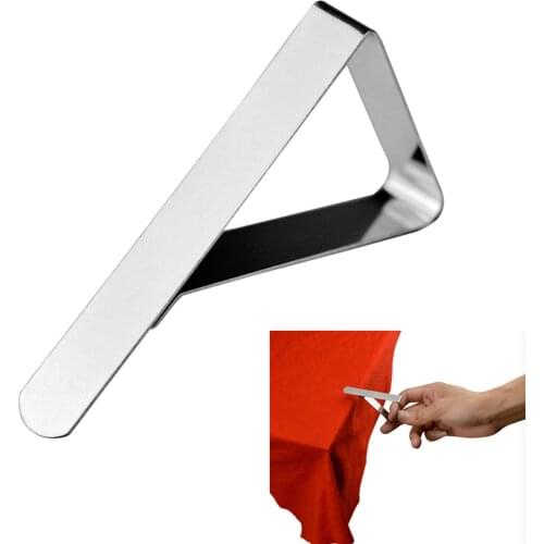 4pcs/1pc Stainless Steel Tablecloth Clips Adjustable Holders 4.5cm anti-slip Home Party Picnic Fixed Table Cover Kitchen Tools