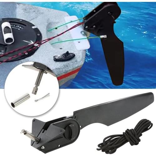 Kayaking Accessories Rudder High Strength Nylon Stainless Steel Rudder Fishing Watercraft Canoe Boat Rudder Replacement Parts