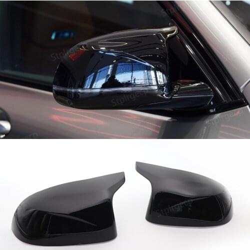 Rearview Mirror Cover Cap Carbon Fiber Look Black for BMW F25 X3 F26 X4 F15 X5 F16 X6 2014-2018