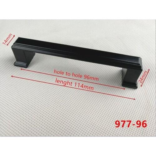 Zinc Alloy Black Cabinet Handles American style Kitchen Cupboard Door Pulls Drawer Knobs Fashion Furniture Handle 977-96