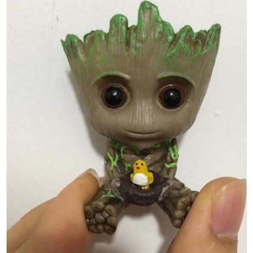 Marvel Guardians of The Baby Groot Flowerpot Galaxy Collection Toy Mini Gifts