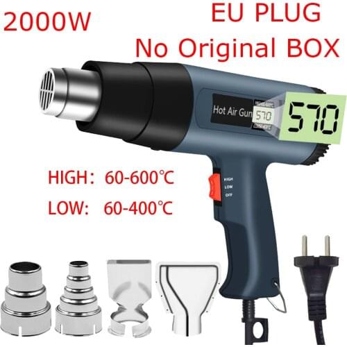 Electric Heat Gun 2000W 22V Hot Air Gun Temperatures Adjustable Thermoregulator Power Tools