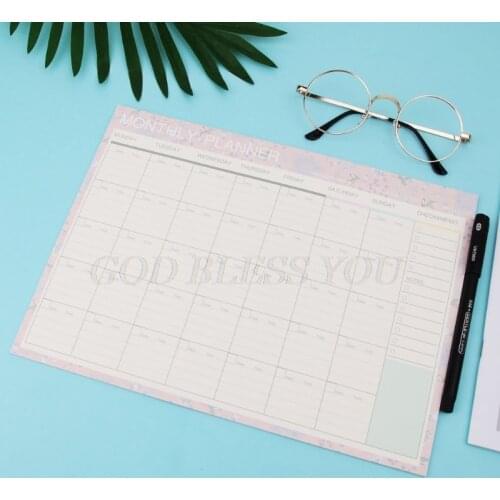Monthly Paper Pad 20 Sheets DIY Planner Desk Agenda Gift School Office Supplies Drop Shipping