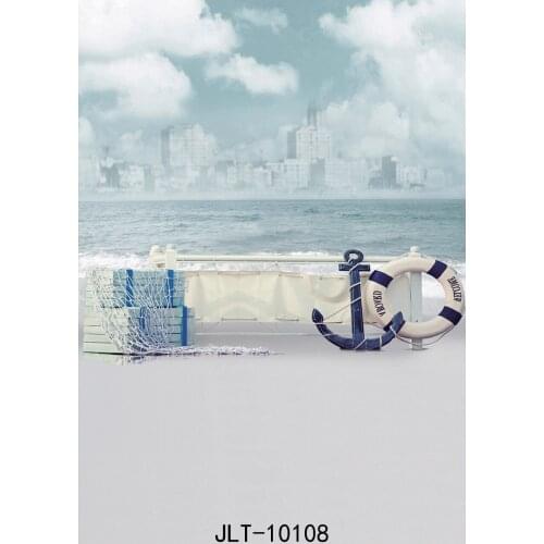 Lonely Chair Seaside Mirage Photography Backdrops Customized Background Beach Photoshoot Background for Photo Studio