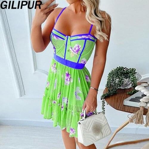 Летние платья в полоску GILIPUR China At AliExpress