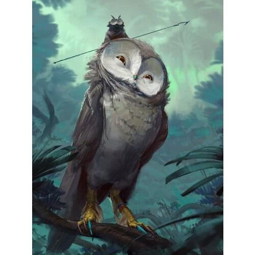 5d Diy Diamond Painting Owl Diamond Embroidery Cartoon Diamond Mosaic Cross-Stitch American Style Home Decor Canvas Picture