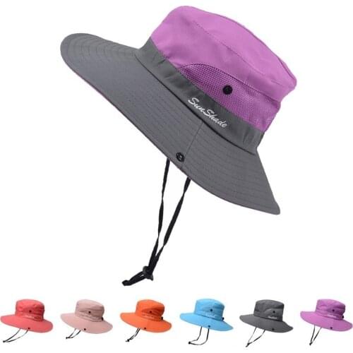 Unisex Fishing Hat Men Sun UV Protection Outdoor Fishing Cap Women Large Wide Brim Breathable Sunshade Casual Fishing Hats