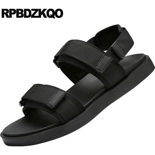 Sneakers Breathable Famous Brand Designer Shoes Men High Quality 2018 Sport Flat Outdoor Strap Casual Black Summer Sandals