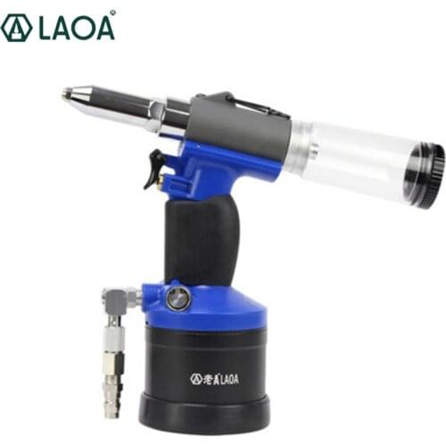 LAOA High Quality Cordless Nail Self-suction Pneumatic Rivet Gun Hitter Riveter Air Gun Pneumatic Tools