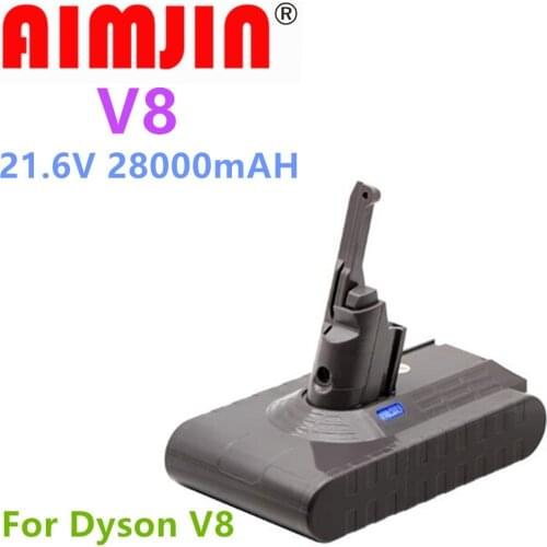 1/2PCS 28Ah 21.6V Battery for Dyson V8 Battery for Dyson V8 Absolute /Fluffy/Animal Li-ion Vacuum Cleaner Rechargeable Battery