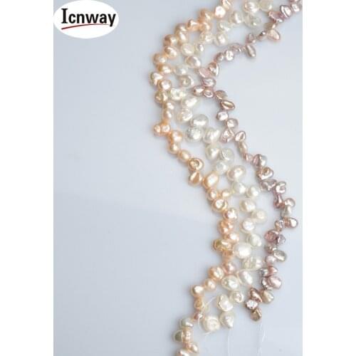 Natural AA reborn keshi Pearl 7-8mm For Jewelry Making 15inches DIY necklace bracelet earring FreeShipping Wholesale