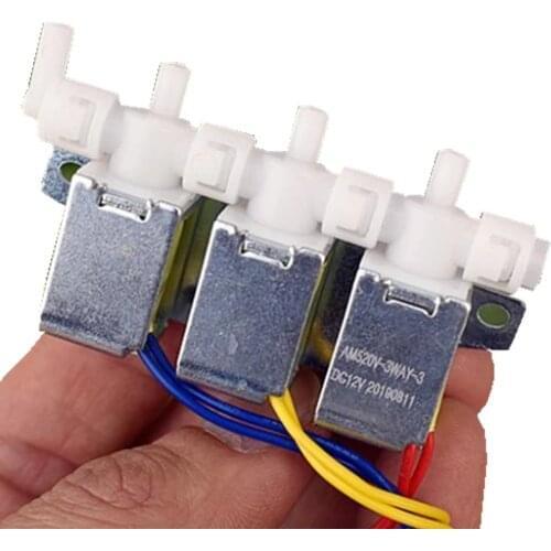 Normally closed gas valve three-valve DC12V multi-control micro gas valve gas distributor