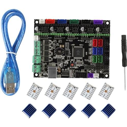 New Enhanced 3D Printer Board MKS Gen L V1.0 Controller with 5Pcs TMC2209V2.0 for Ramps1.4/Mega2560 R3 JR Deals