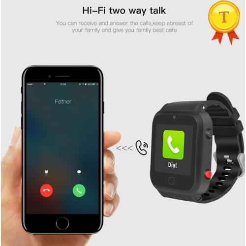 New Elder smart watch old man smartwatch GPS Track Watch Voice chat SOS Online positioning electric fence Clock hour PK D99 D200
