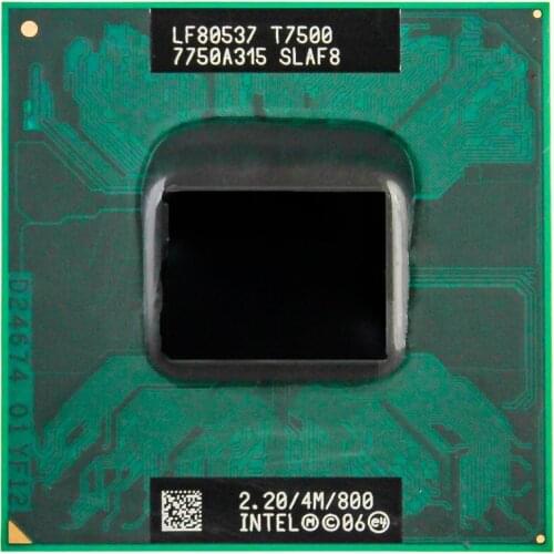 Intel CPU Core 2 Duo T7500 CPU 4M Socket 479 Cache/2.2GHz/800/Dual-Core Laptop processor