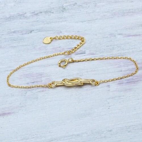 Wind commuting simple golden bracelet womens woven knot bracelet fashion accessories bracelets for women pulseira feminina