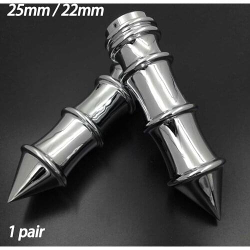 1" Or 7/8" Motorcycle Skeleton Spike handlebars Hand Grips For Harley Suzuki Kawasaki Yamaha Honda Shadow Spirit Sabre Aero ACE