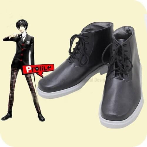 Persona 5 Protagonist Akira Kurusu Ren Amamiya Cosplay Shoes Boots Anime Halloween Carnival Party Costume Accessories