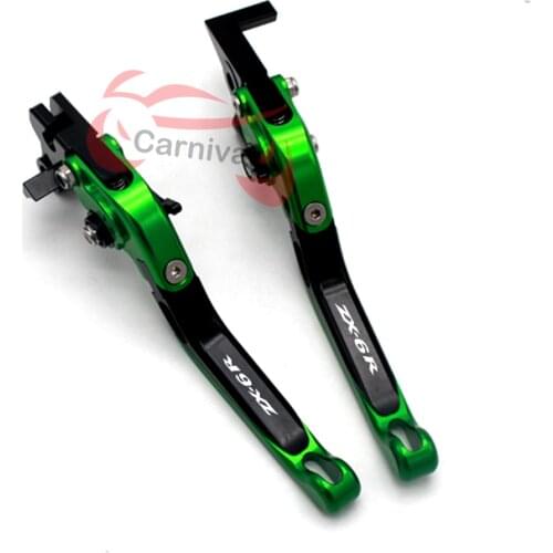For Kawasaki ZX6R ZX-6R ZX 6R 1995-1999, 1998, 1997, 1996 Motorcycle Folding Adjustable Clutch Brake Lever