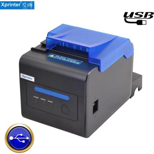 Xprinter C300H High Speed 300mm/s printing speed 80mm auto cutter USB RS232 Lan port POS receipt printer support wall hanging