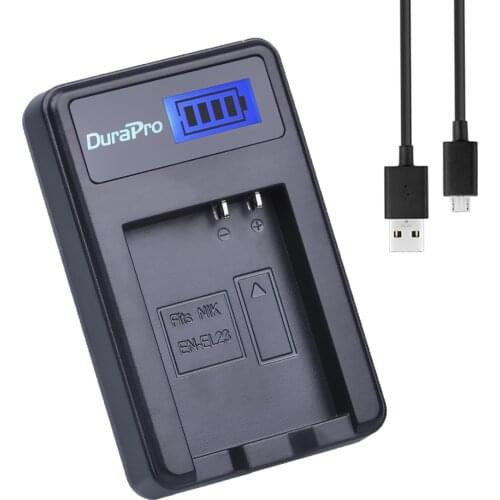 DuraPro EN-EL23 EN EL23 LCD USB Battery Charger for Nikon COOLPIX P600 S810c P900 P610 Camera